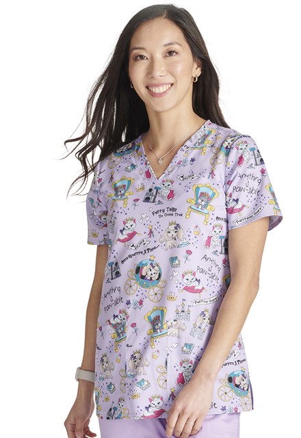 Bluza medyczna damska o wzorze Furry Tales