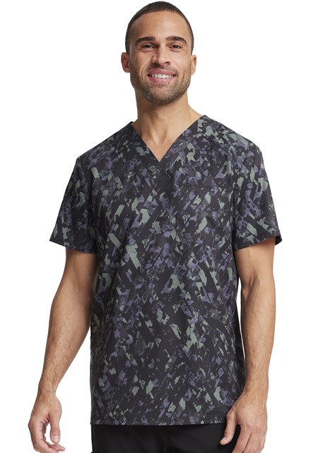 Bluza medyczna męska o wzorze Crosstown Texture