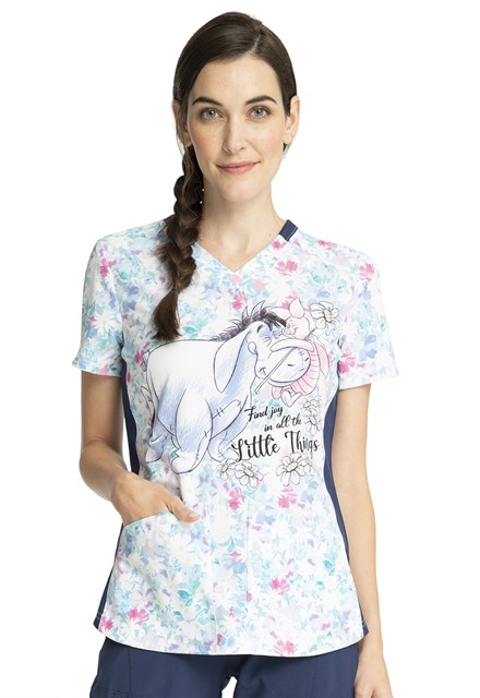 Bluza medyczna damska o wzorze Find Joy