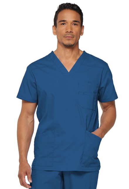 Bluza medyczna męska EDS V-neck szafirowa
