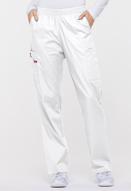 Spodnie medyczne damskie EDS białe
