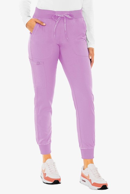 Spodnie medyczne damskie jogger Med Couture fiolet