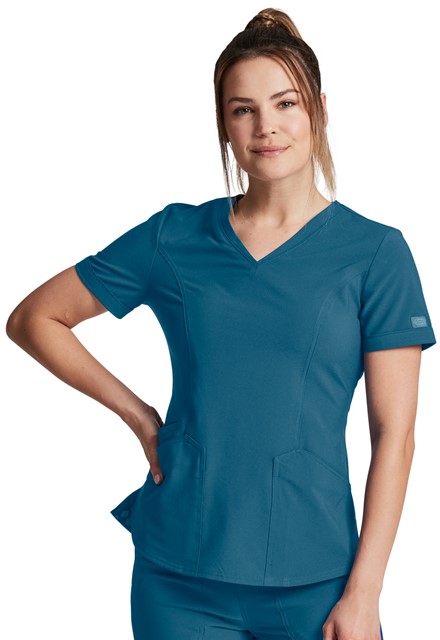 Bluza medyczna damska Retro karaibska