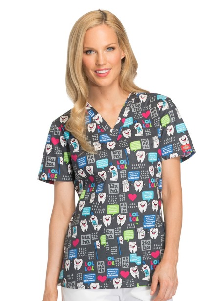 Bluza medyczna damska wzór HALU