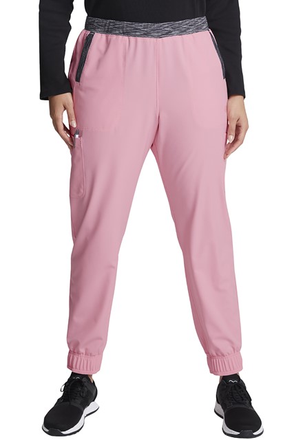 Spodnie medyczne damskie Dynamix jogger różowe