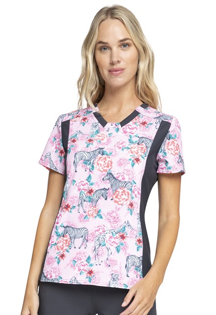 Bluza medyczna damska o wzorze Soft Safari