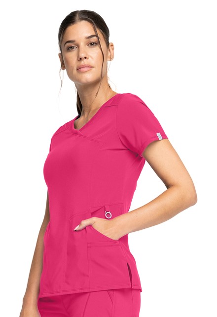 Bluza medyczna damska antybakteryjna różowa