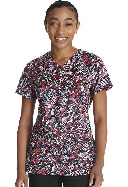 Bluza medyczna damska o wzorze Crosshatch Cool