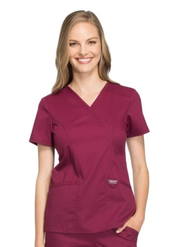 Bluza medyczna damska Revolution czerwone wino
