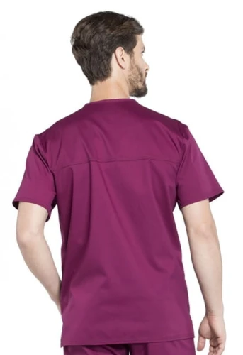 Bluza medyczna męska Revolution czerwone wino