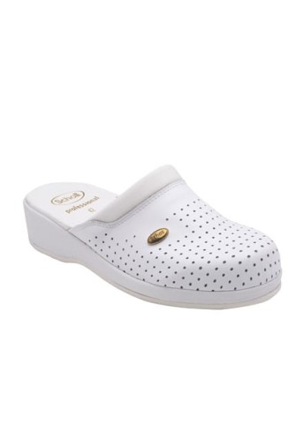 Buty Scholl Clog Back Guard unisex białe