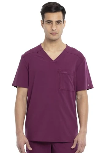 Bluza medyczna męska Euphoria czerwone wino