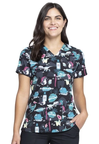 Bluza medyczna damska o wzorze I'm A Dentisaurus