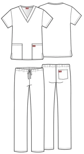 Komplet medyczny unisex Dickies Promos grafitowy