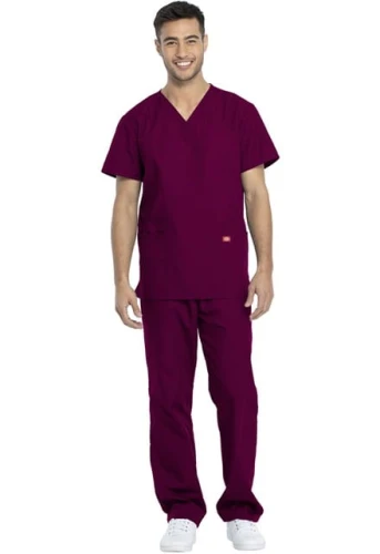 Komplet medyczny unisex Dickies Promos bordowy