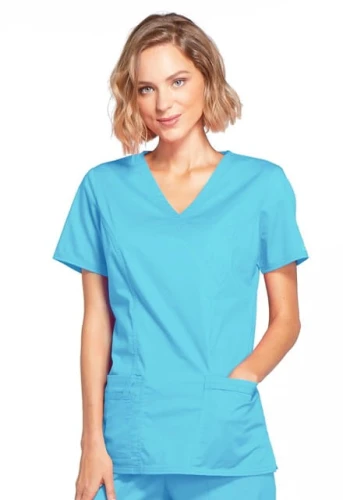 Bluza medyczna damska turkusowa Core Stretch
