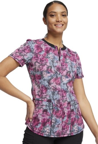 Bluza medyczna damska o wzorze Hiss Or Miss