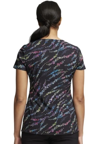Bluza medyczna damska o wzorze Blooming Wild