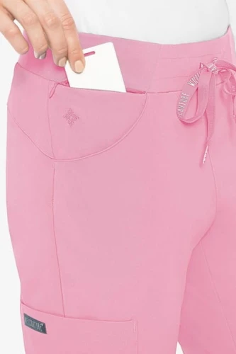 Spodnie medyczne damskie Med Couture różowy