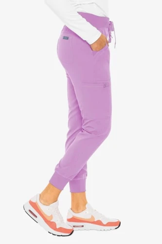 Spodnie medyczne damskie jogger Med Couture fiolet