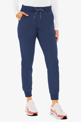 Spodnie medyczne damskie jogger Med Couture granat
