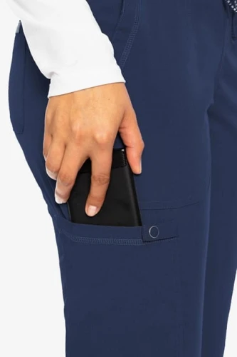 Spodnie medyczne damskie jogger Med Couture granat