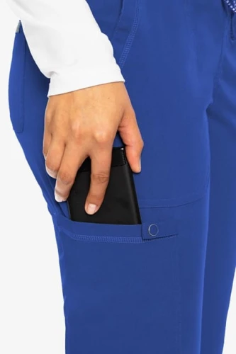 Spodnie medyczne damskie jogger Med Couture szafir