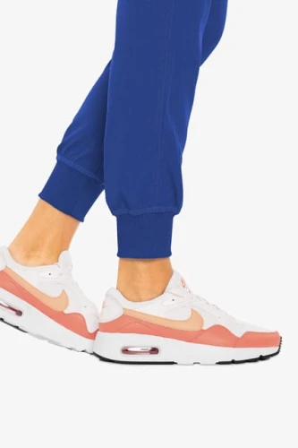 Spodnie medyczne damskie jogger Med Couture szafir