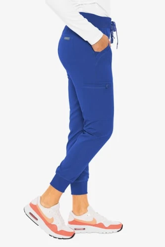 Spodnie medyczne damskie jogger Med Couture szafir