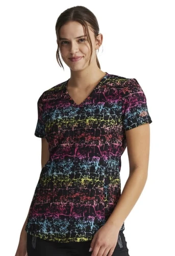 Bluza medyczna damska o wzorze TTRW