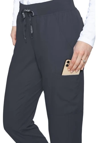 Spodnie medyczne damskie jogger Med Couture grafit