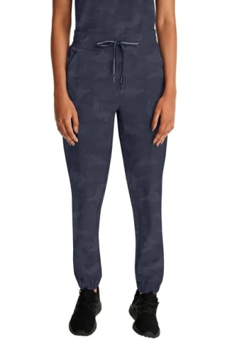 Spodnie medyczne damskie jogger Tate Camo Grafit