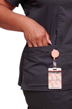 Bluza medyczna damska Core Stretch grafitowa