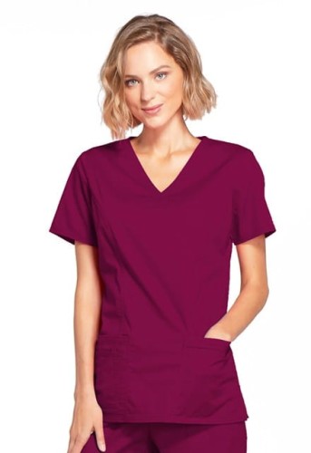 Bluza medyczna damska Core Stretch czerwone wino