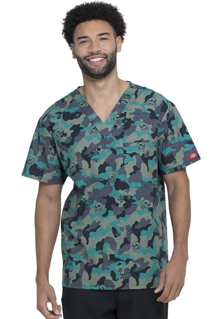 Bluza medyczna męska we wzorki Dickies Crosshatch Camo
