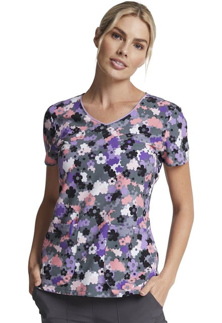 Bluza medyczna damska we wzorki Dickies Camo Buds