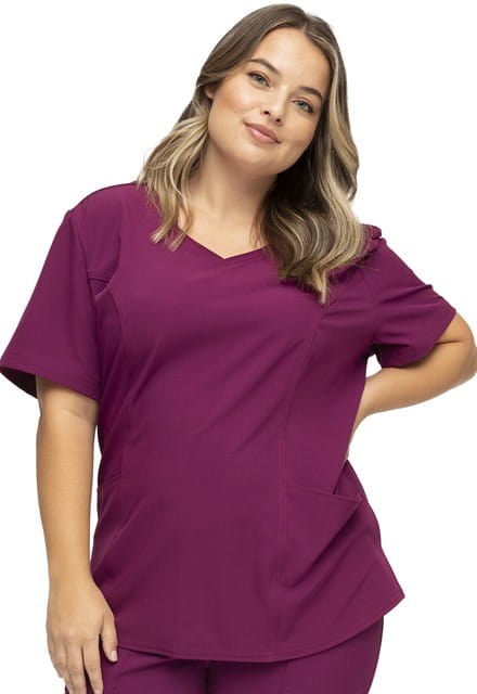 Bluza medyczna damska HeartSoul czerwone wino