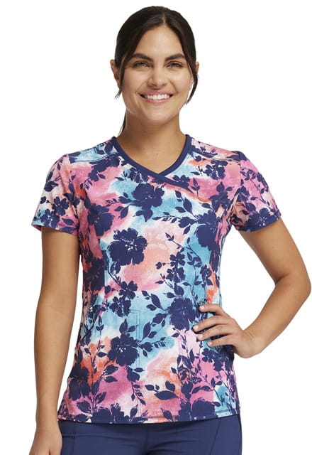 Bluza medyczna damska we wzorki Infinity Artistic Blooms