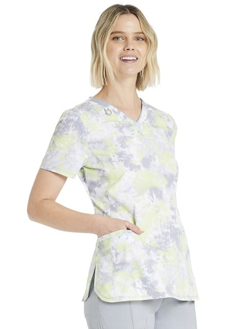 Bluza medyczna damska o wzorze Texture Pop