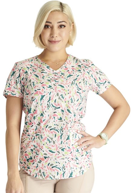Bluza medyczna damska we wzorki Cherokee Painted Pop