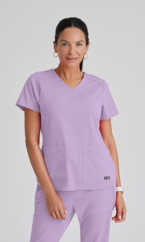 Bluza medyczna damska Barco Greys Anatomy Spandex Stretch Emma fioletowa