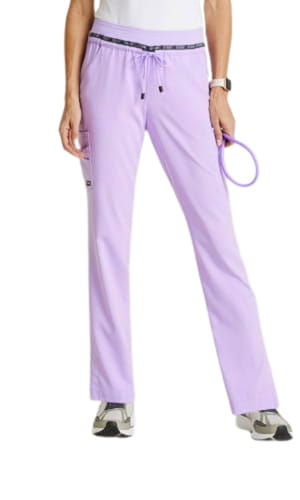 Spodnie medyczne damskie Barco Greys Anatomy Spandex Stretch Serena fioletowe