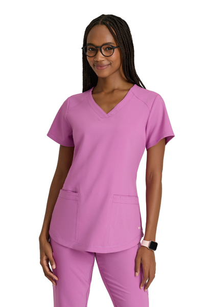 Bluza medyczna damska Barco Greys Anatomy Evolve Rhythm fioletowa