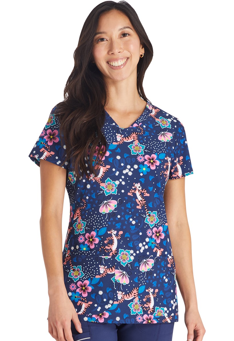 Bluza medyczna damska we wzorki Cherokee Tooniforms PHNC