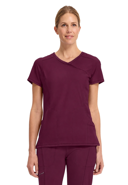 Bluza medyczna damska antybakteryjna Infinity czerwone wino