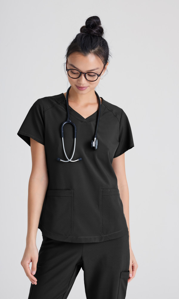 Bluza medyczna damska Barco Greys Anatomy Evolve Rhythm czarna