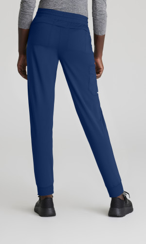 Spodnie medyczne damskie jogger Skechers Slip-Ins Pace granatowe